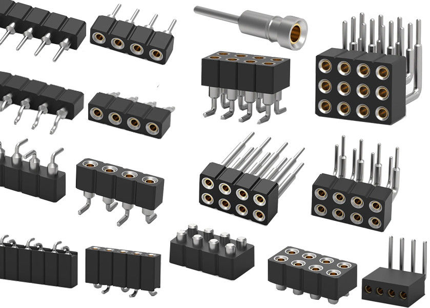 Двойной ряд PCB Круглый подключатель заголовка подключатель заголовка 1.27 мм 2.0 мм 2.54 мм