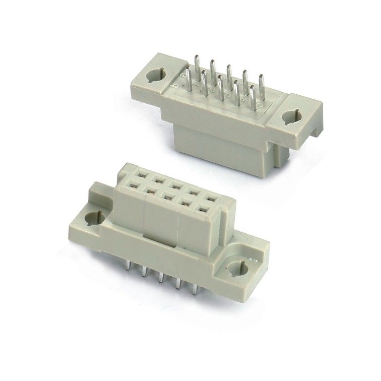 DIN 41612 соединитель 2 ряда 10 штифтов женские штифты прямо через отверстие 2x5 проход 2,54 мм DIP