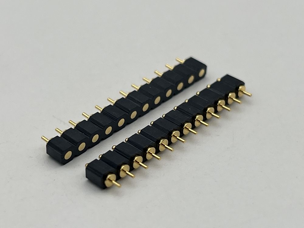 SMT Type Pogo Pin Docking Connector 4pin 10pin 12pin Пролетно загруженный контакт с высокой долговечностью и устойчивостью к соляному туману