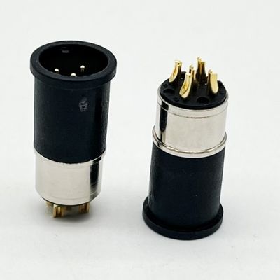 M12 5 штифтов женский и мужской панель монтаж многошпильных круговых кабельных разъемов водонепроницаемый