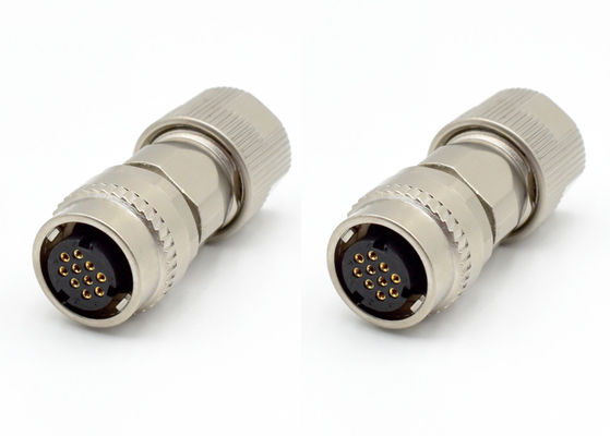 Одноприкосновение женского круглого проволочного соединителя IP67 2P 10P прямая сварная проволока