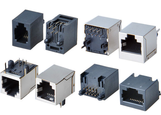 8p8c RJ45 Ethernet Connector 1x1 Порты женский RJ45 Джек без магнита