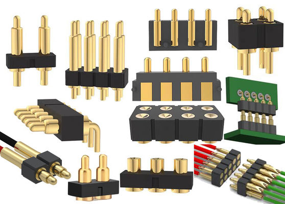 1x3P DIP Pogo Pin Connector Пролетная загрузка 2 пин - 40 пин 2.54 мм