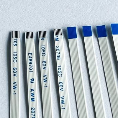 6 штифтов FFC Flat Cable Custom Awm 20706 105c 60v Vw-1 0,5 мм Пич FFC FPC кабель